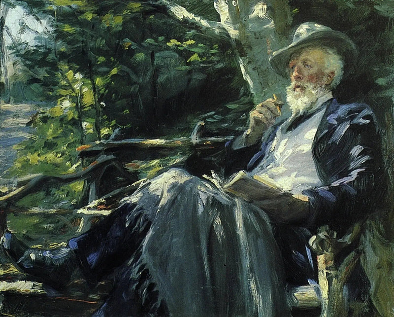 Porträtt av Holger Drachmann - Peder Severin Krøyer