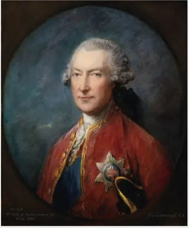 Porträtt av Hugh Smithson (Percy), 1:e hertig av Northumberland (1714-1786), tidigare Lord Lieutenant i Irland - Thomas Gainsborough