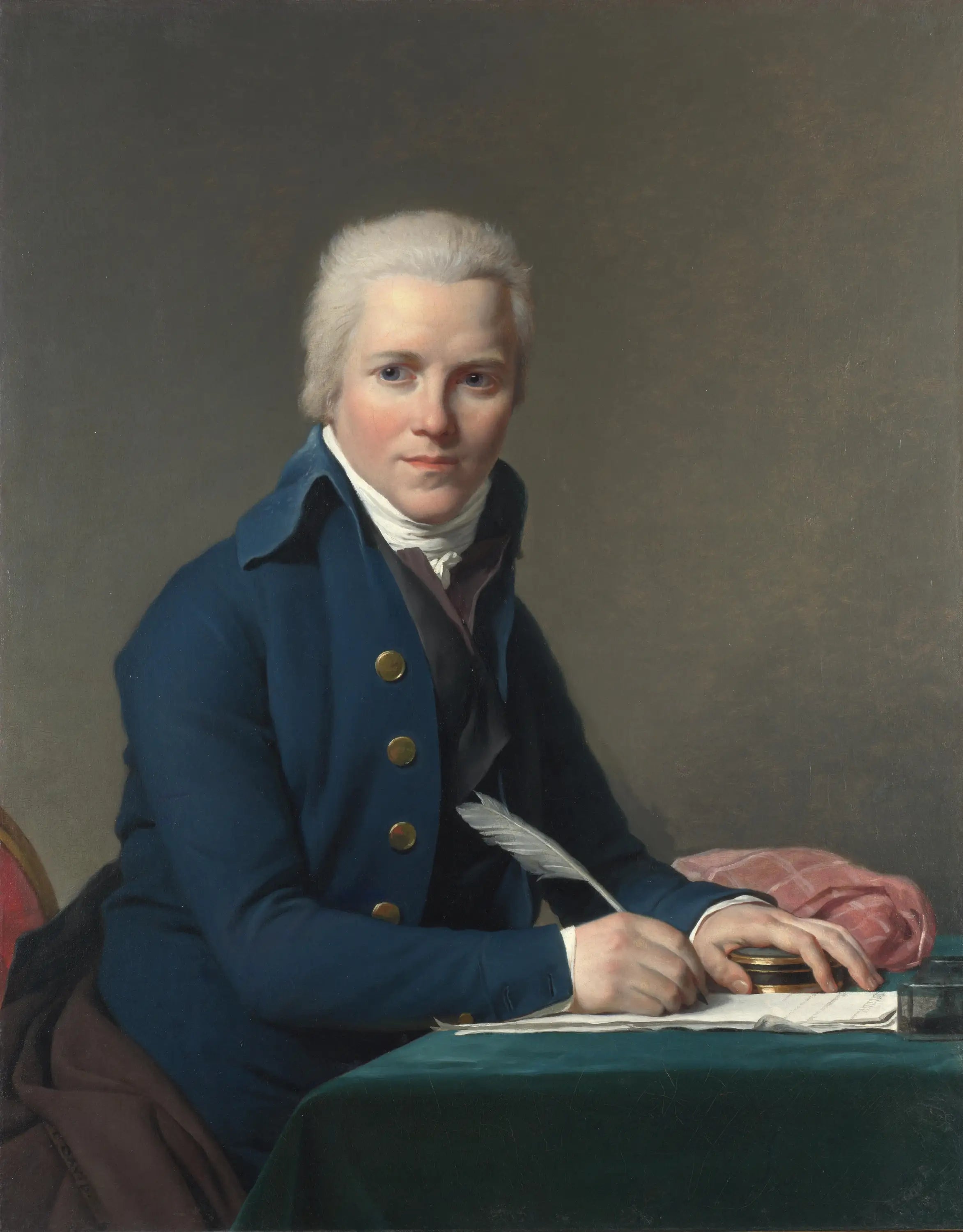 Reproduction du tableau « Portrait de Jacobus Blauw - Jacques-Louis David » par Alpha Reproduction en peinture à l’huile