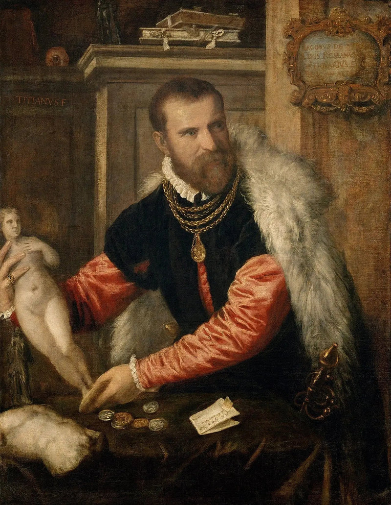 Porträtt av Jacopo Strada - Titian