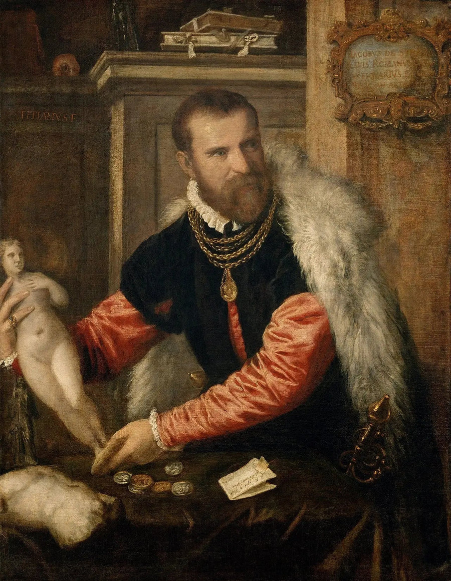 Porträtt av Jacopo Strada - Titian
