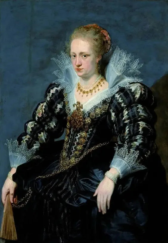 Porträtt av Jacqueline de Caestre. - Peter Paul Rubens