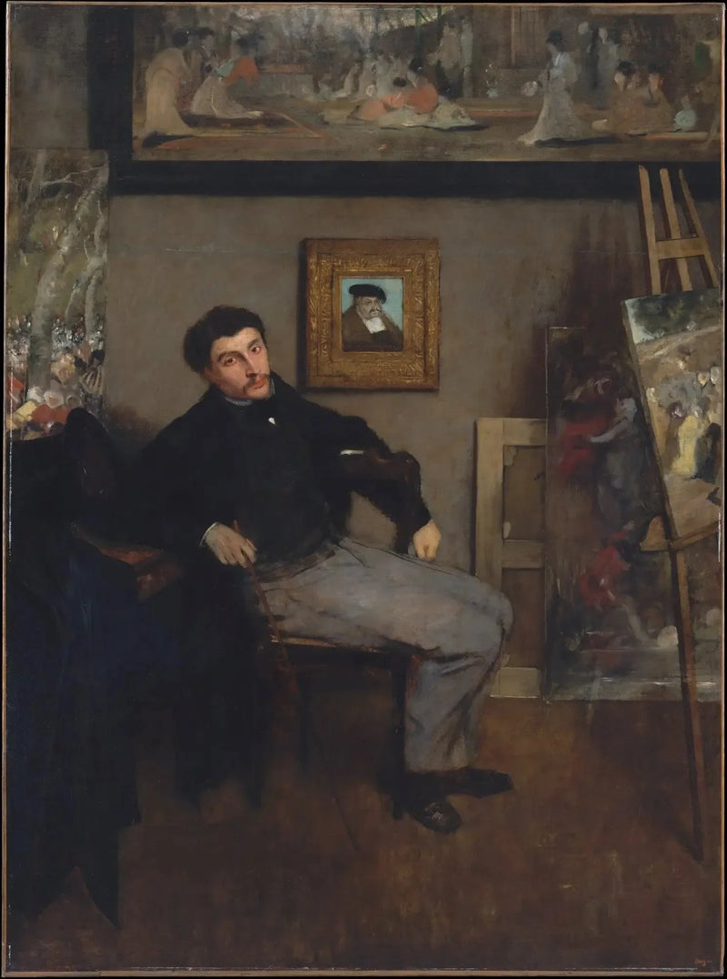 Porträtt av James Tissot - Edgar Degas