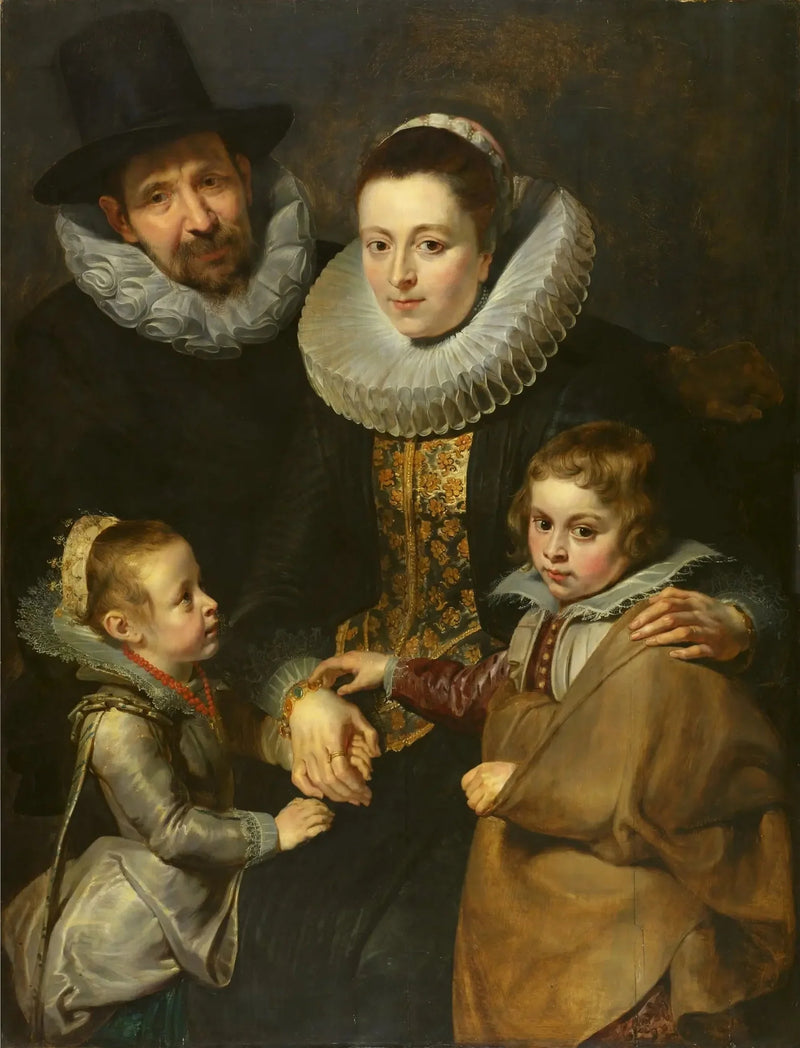 Porträtt av Jan Brueghel den äldre och hans familj - Peter Paul Rubens