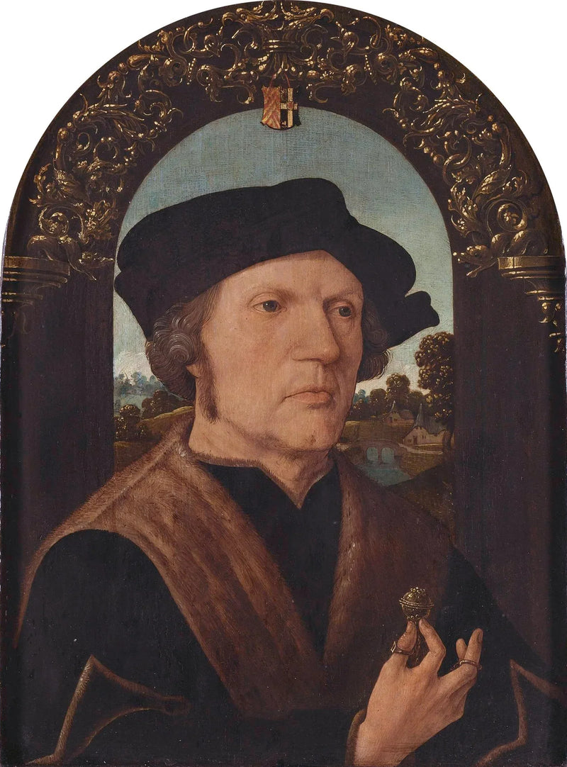 Porträtt av Jan Gerritsz van Egmond van de Nijenburg (?-1523) - Jacob Cornelisz van Oostsanen
