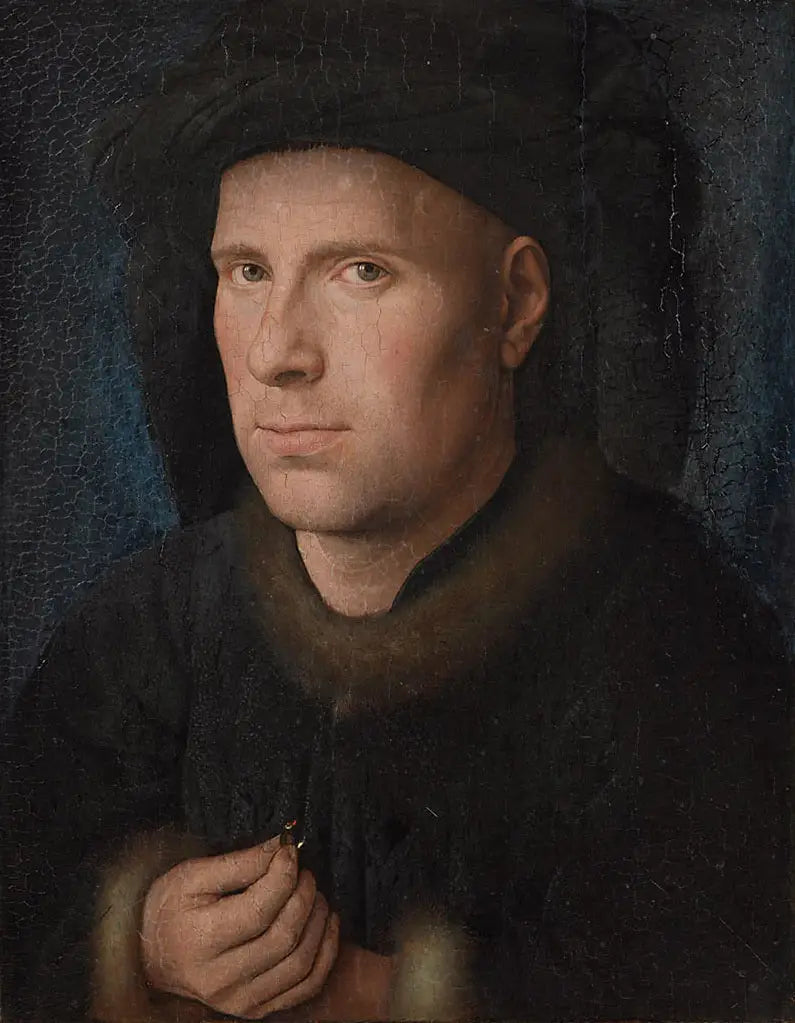 Porträtt av Jan de Leeuw - Jan van Eyck