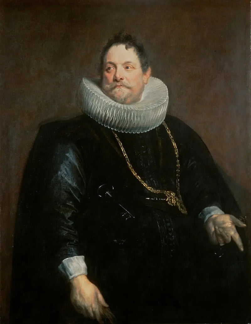 Porträtt av Jan van Montfort - Antoine van Dyck
