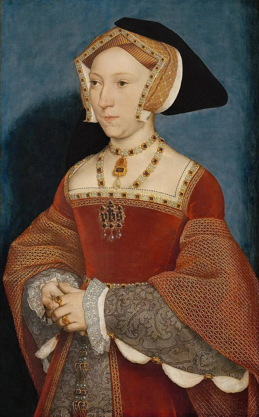 Porträtt av Jane Seymour - Hans Holbein den yngre