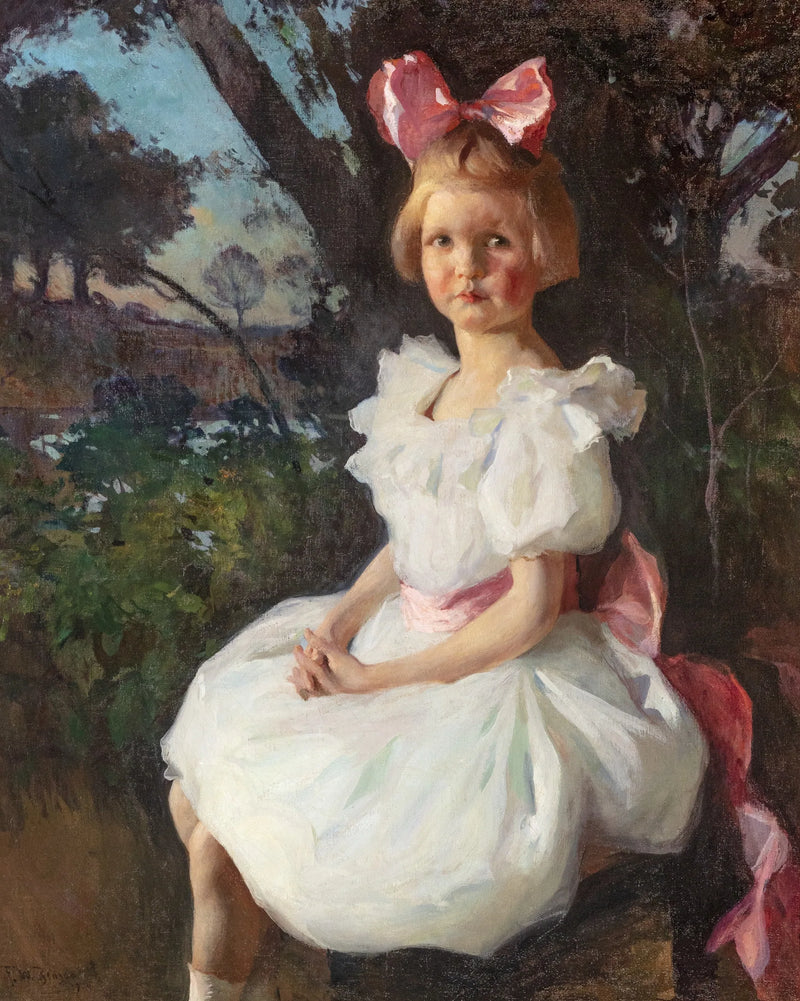 porträtt av Jane Shattuck - Frank Weston Benson