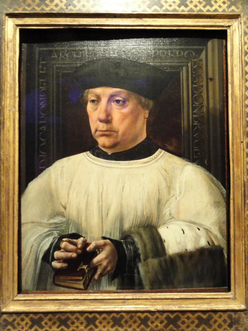Porträtt av Jean Carondelet - Jan Gossaert
