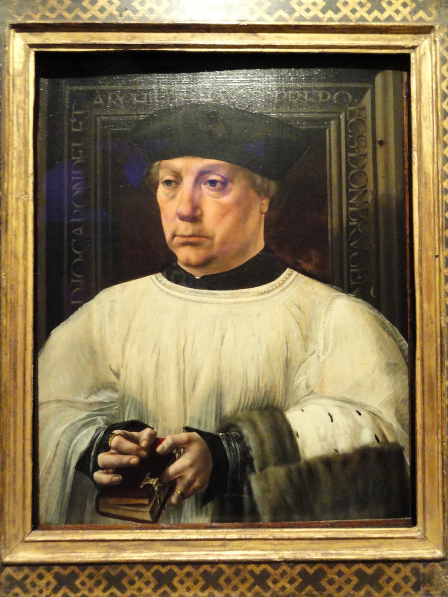 Porträtt av Jean Carondelet - Jan Gossaert