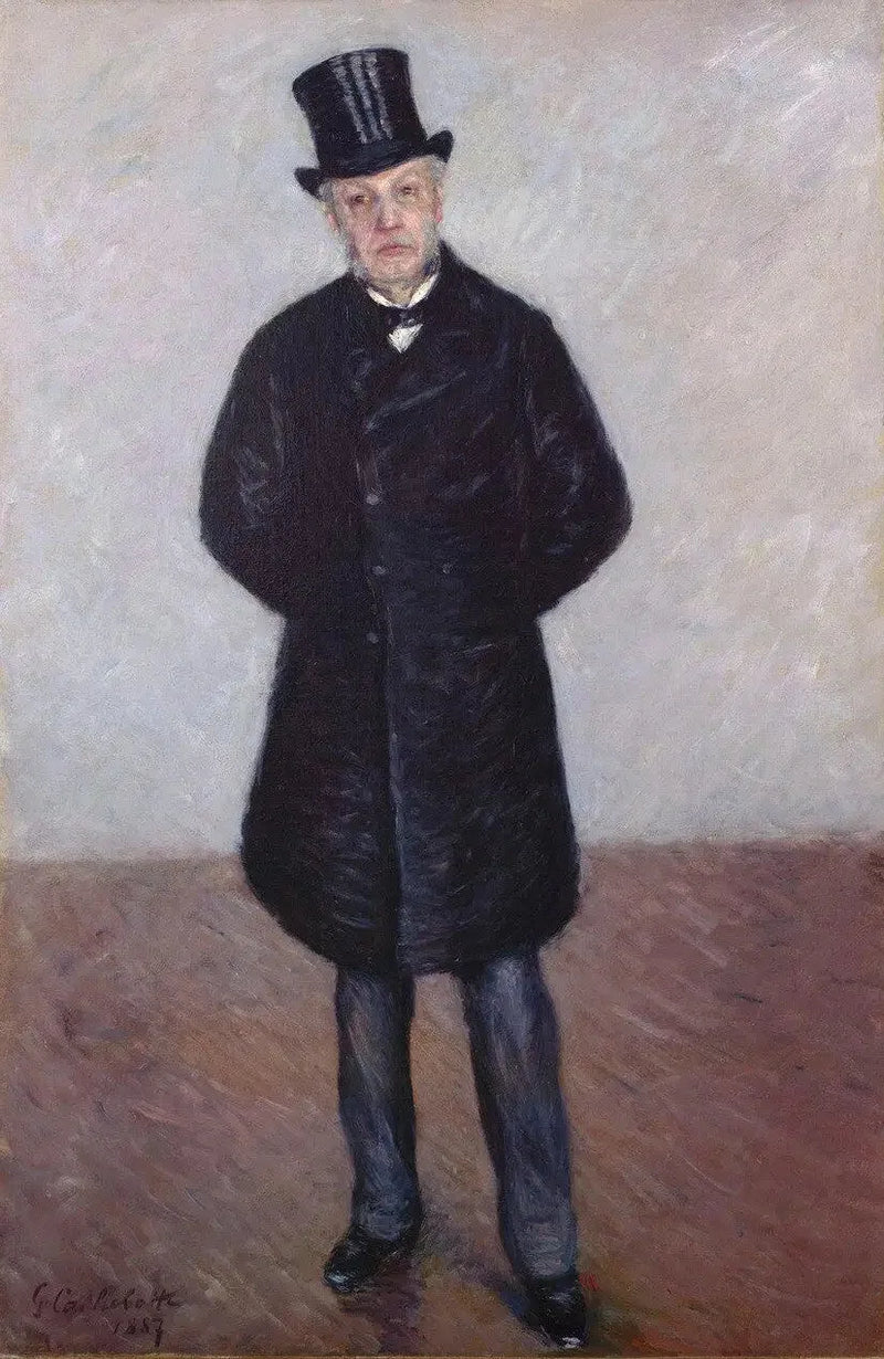 Porträtt av Jean Daurelle stående - Gustave Caillebotte