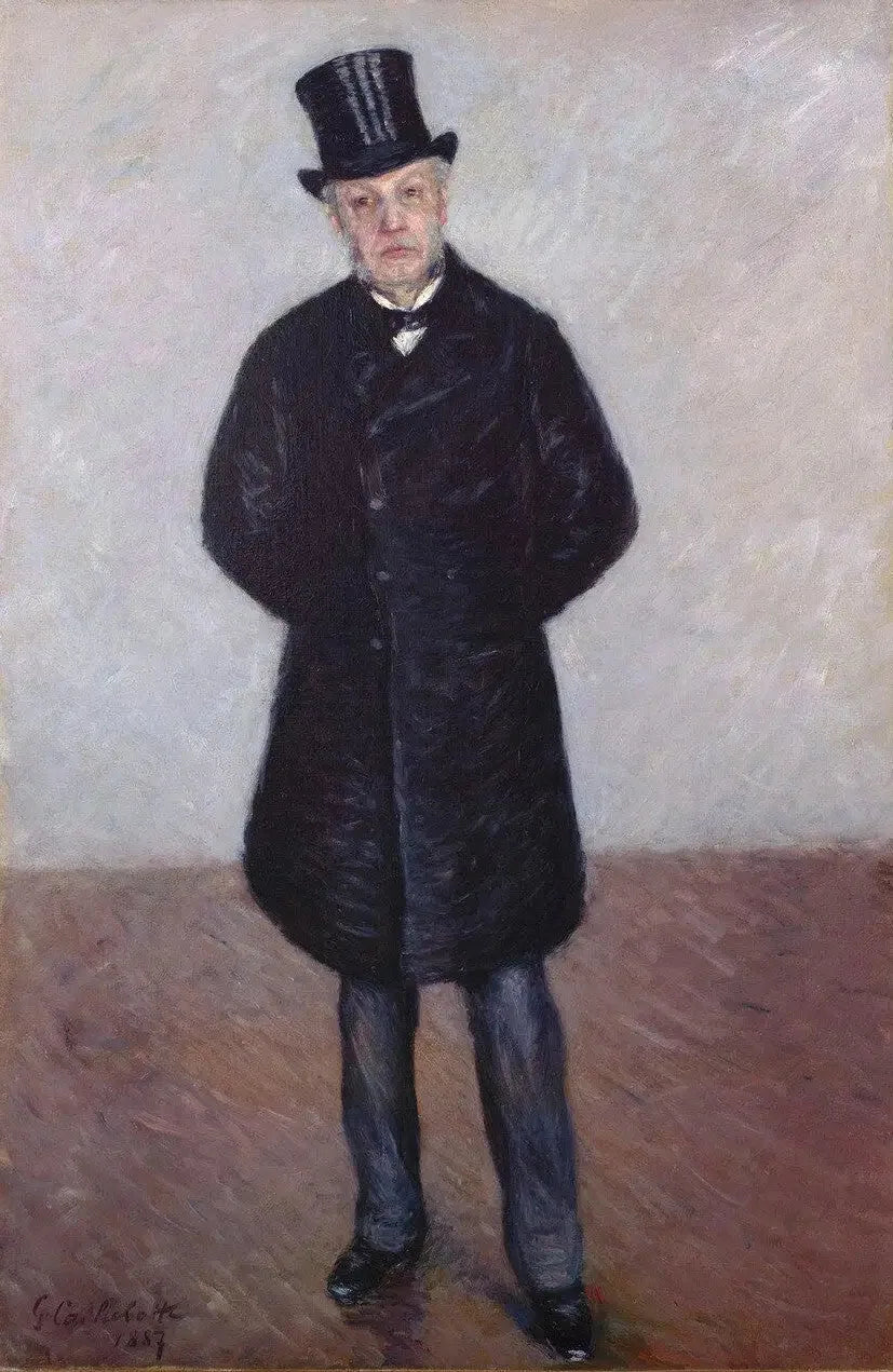 Porträtt av Jean Daurelle stående - Gustave Caillebotte