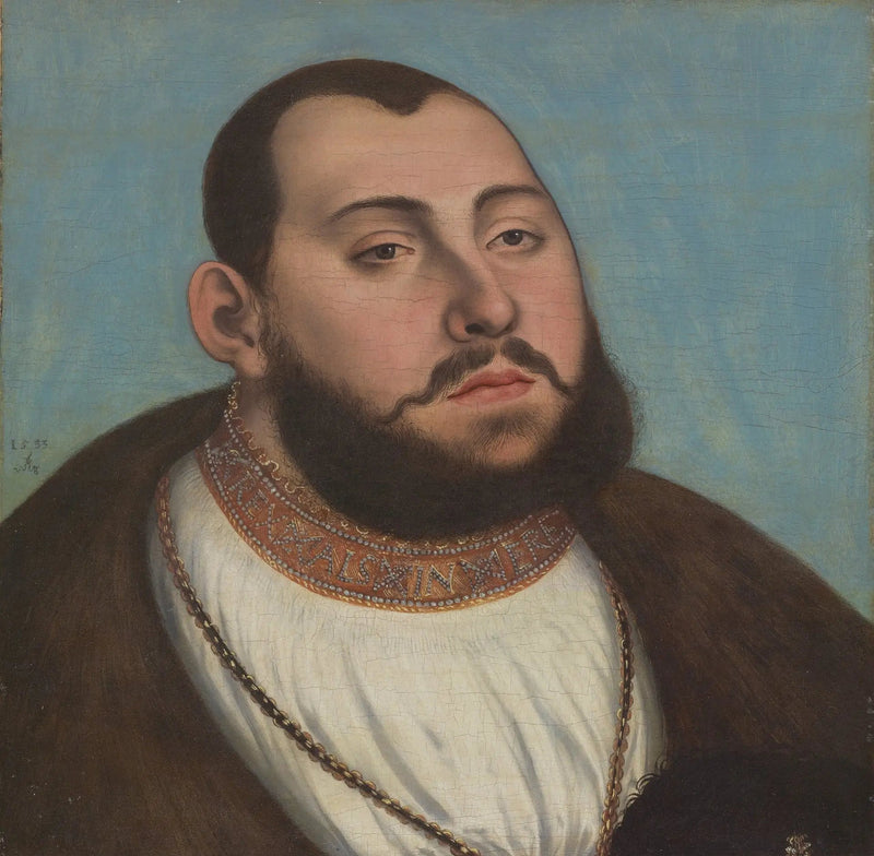 Porträtt av Jean Frédéric den Store, kurfurste och hertig av Sachsen - Lucas Cranach den äldre