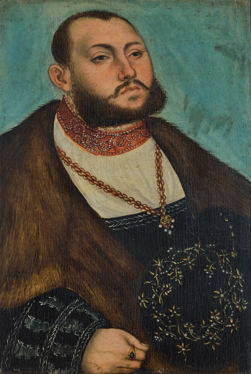 Porträtt av Jean Frédéric den Storsinnade, kurfurste av Sachsen - Lucas Cranach den Äldre