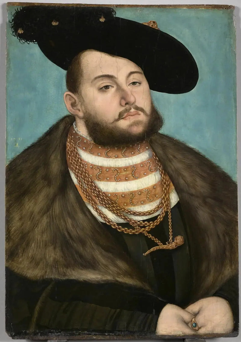 Porträtt av Jean-Frédéric den Magnanime - Lucas Cranach den äldre