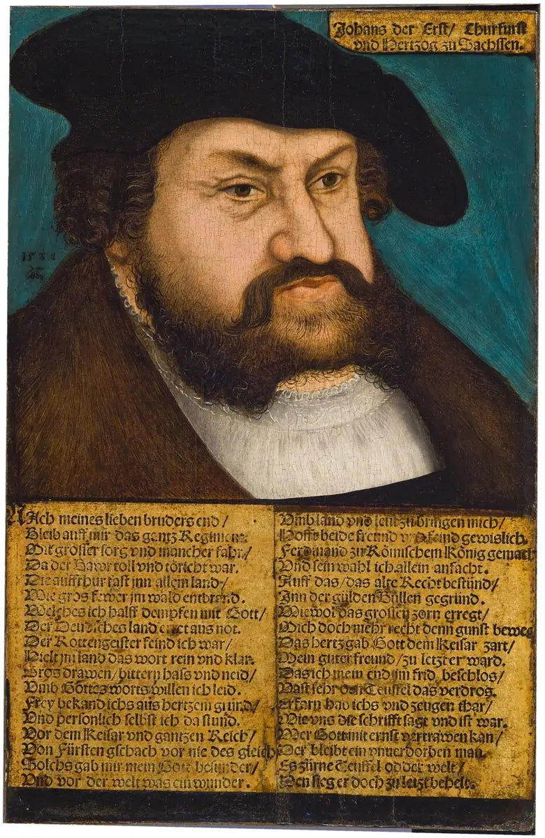 Porträtt av Jean I av Sachsen - Lucas Cranach den äldre
