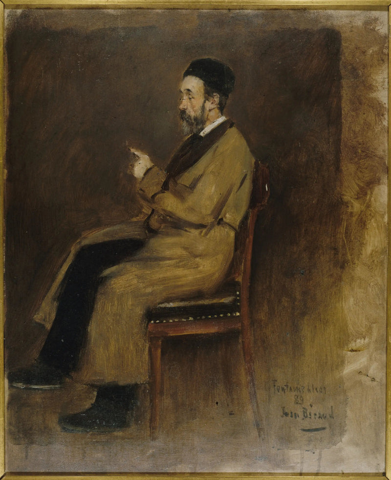 Porträtt av Jean-Jacques Weiss (1827-1891), redaktör på 