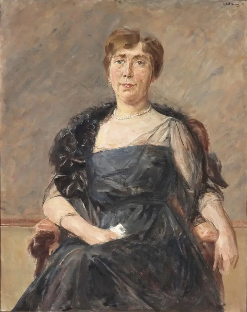 Porträtt av Jeanette Cornelia A. Onnes van Nijenrode-Cockuijt (1883-1936) - Max Liebermann