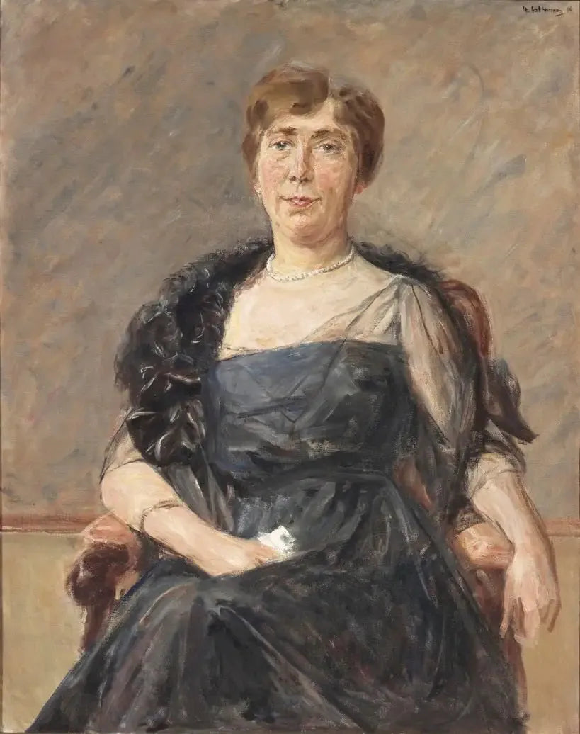 Porträtt av Jeanette Cornelia A. Onnes van Nijenrode-Cockuijt (1883-1936) - Max Liebermann
