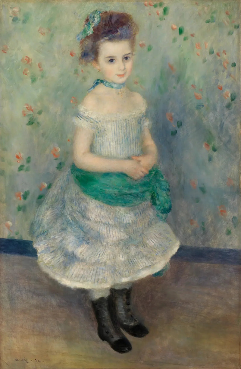 Porträtt av Jeanne Durand-Ruel (Porträtt av fröken J.) - Pierre-Auguste Renoir