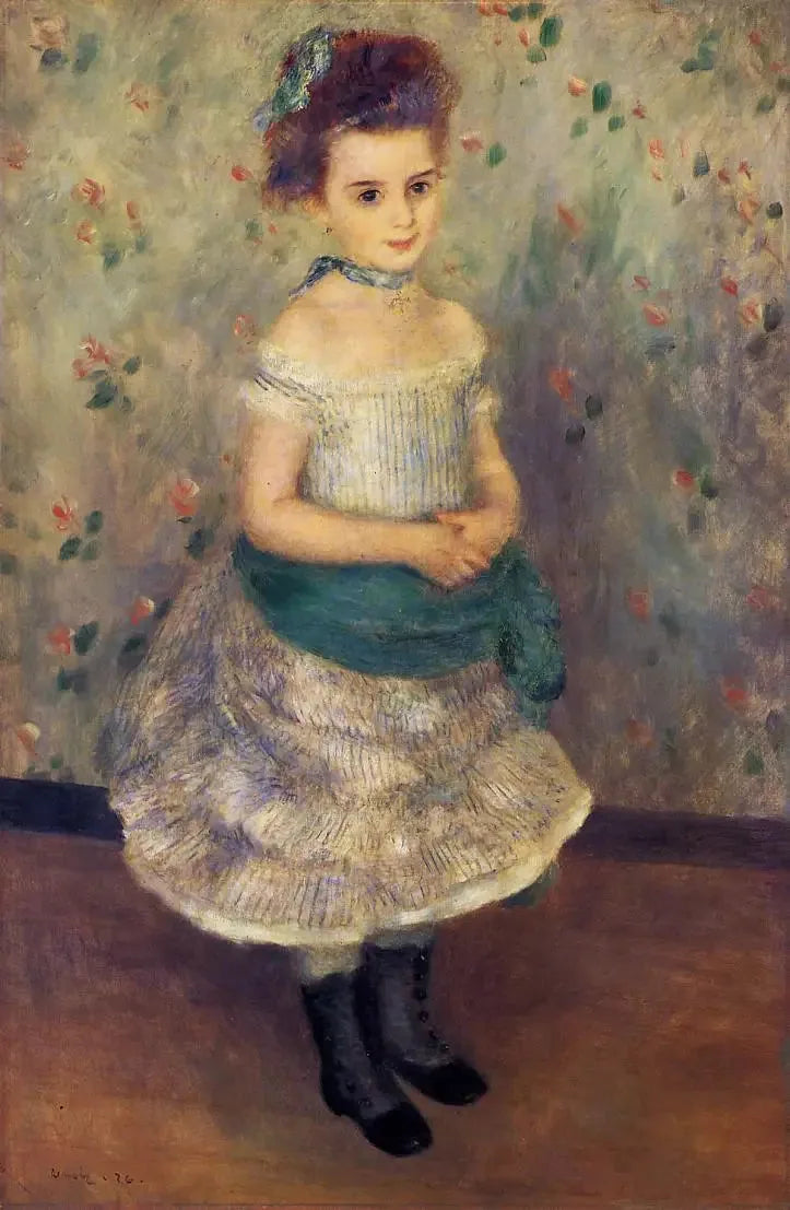 Porträtt av Jeanne Durand-Ruel (Porträtt av fröken J.) - Pierre-Auguste Renoir