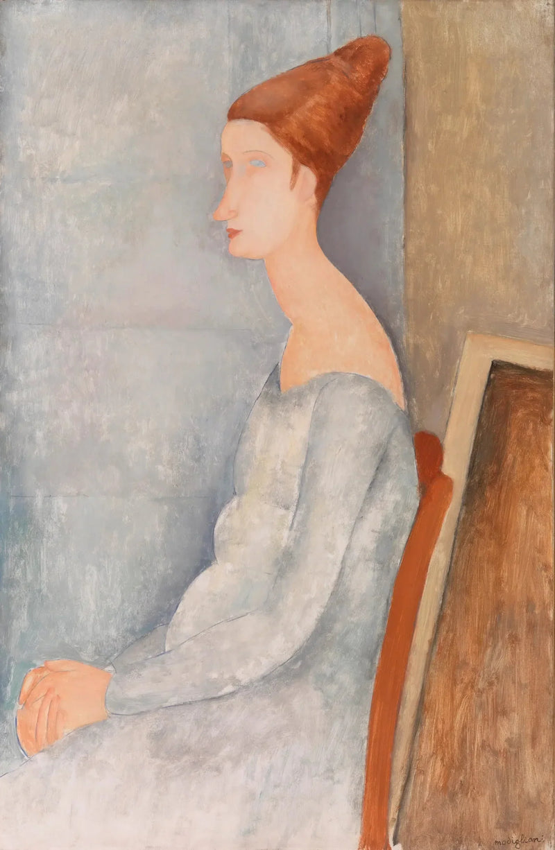 Porträtt av Jeanne Hébuterne - Amedeo Modigliani