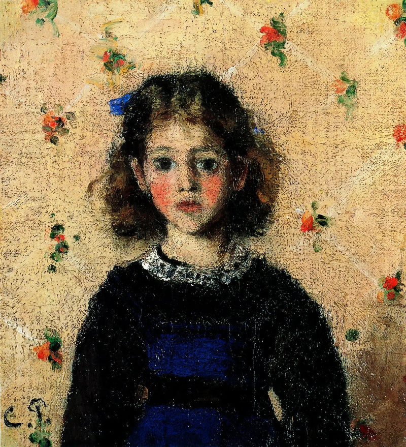 Porträtt av Jeanne Pissarro kallad Minette - Camille Pissarro