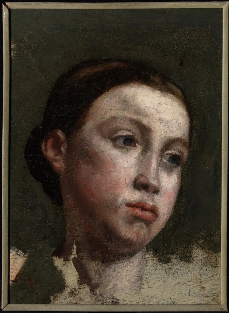 Porträtt av ung kvinna - Gustave Courbet