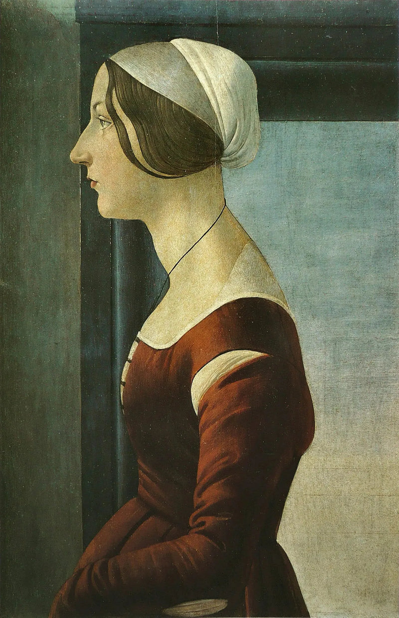 Porträtt av ung kvinna - Sandro Botticelli