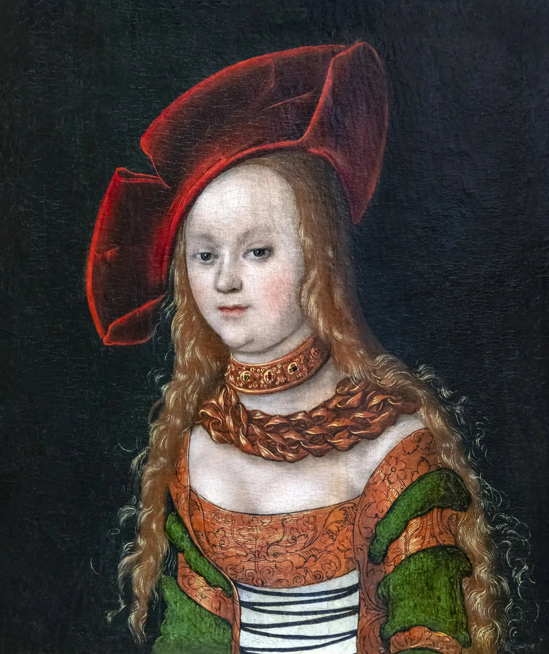 Porträtt av ung flicka i profil - Lucas Cranach den äldre