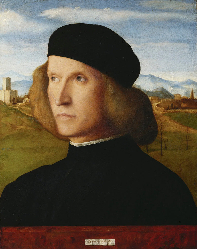 Porträtt av ung man - Giovanni Bellini