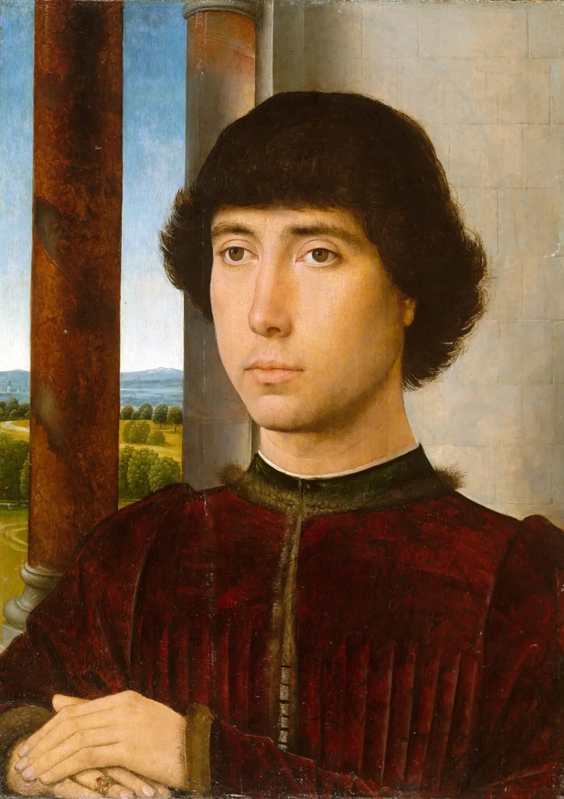 Porträtt av ung man - Hans Memling