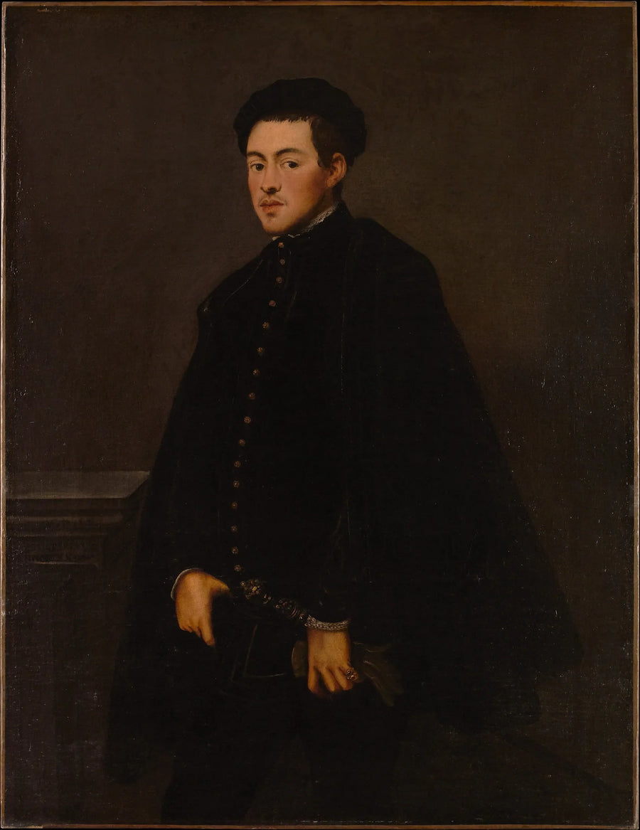 Porträtt av ung man - Jacopo Tintoretto