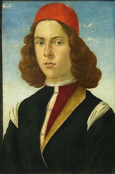 Porträtt av en ung man - Sandro Botticelli