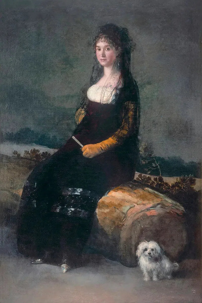 Porträtt av Joaquina Candado Ricarte - Francisco de Goya