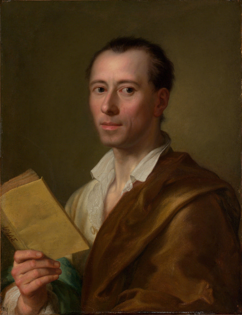 Porträtt av Johann Joachim Winckelmann (1717-1768) - Anton Raphael Mengs