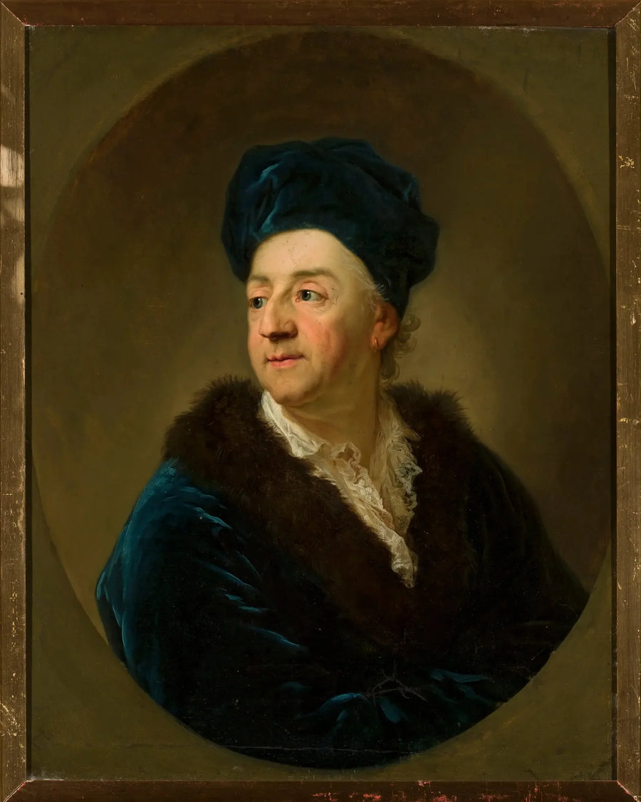 Porträtt av Johann Nepomuk von Schaffgotsch i morgonrock. - Anton Graff