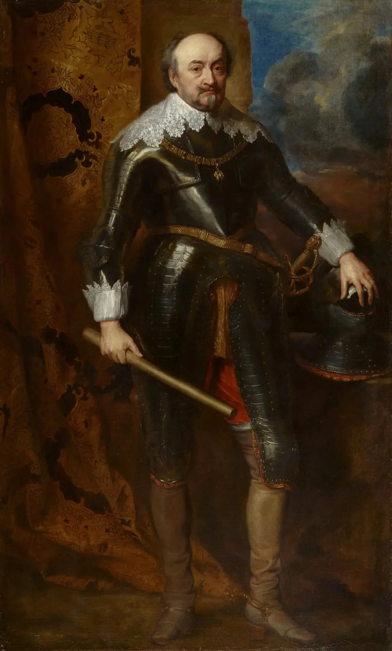 Porträtt av Johann VIII, greve av Nassau-Siegen - Antoine van Dyck