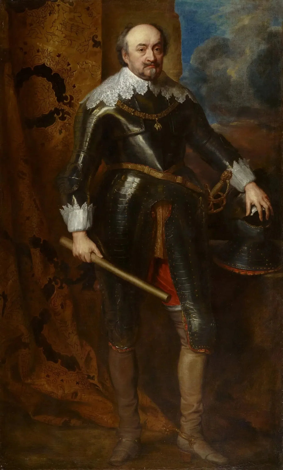 Porträtt av Johann VIII, greve av Nassau-Siegen - Antoine van Dyck