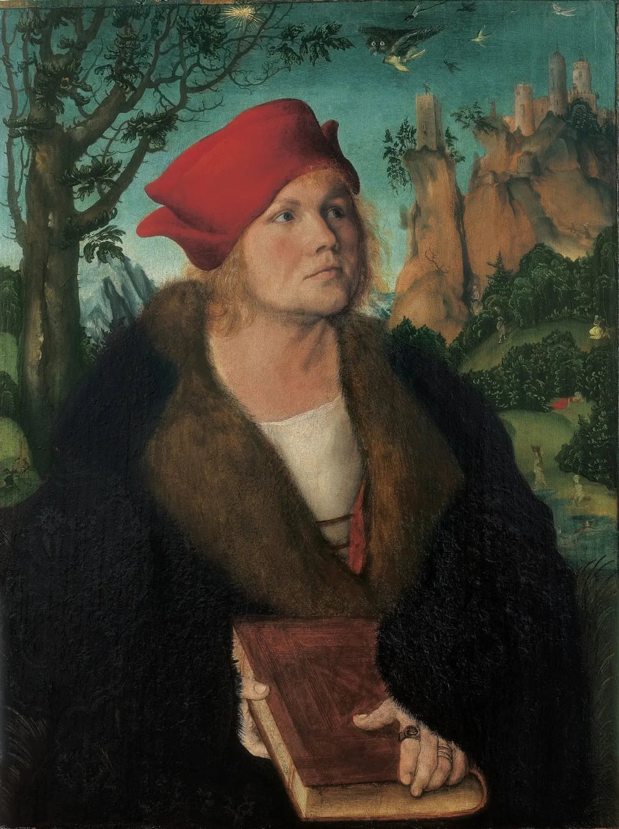 Porträtt av Johannes Cuspinian - Lucas Cranach den äldre
