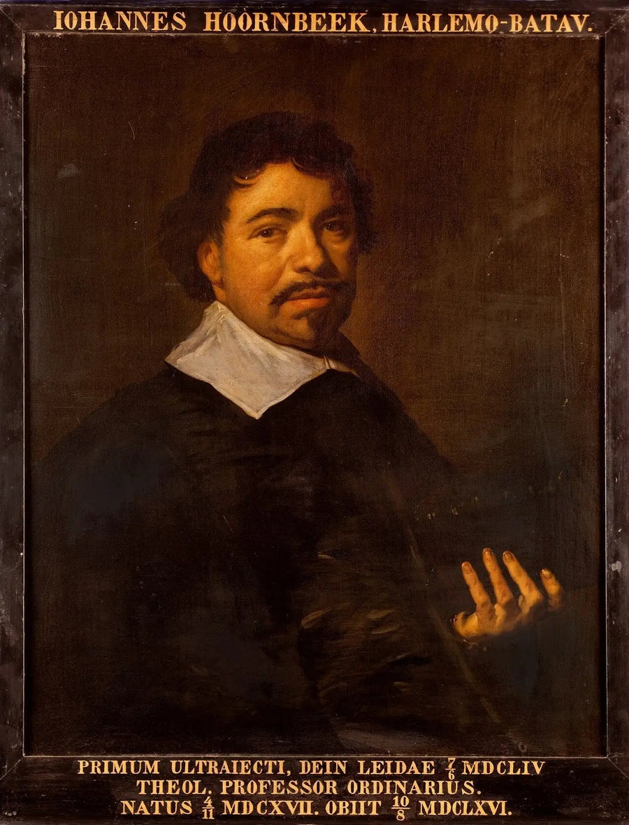 Porträtt av Johannes Hoornbeek, professor i Leiden - Frans Hals