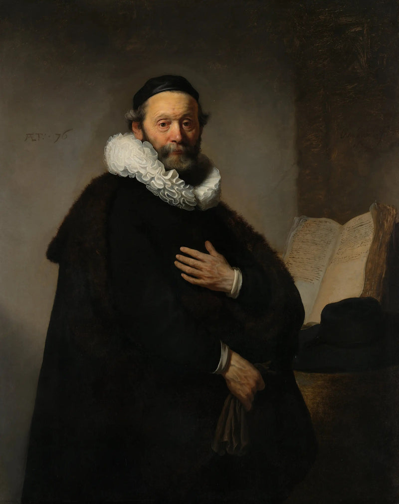 Porträtt av Johannes Wtenbogaert - Rembrandt