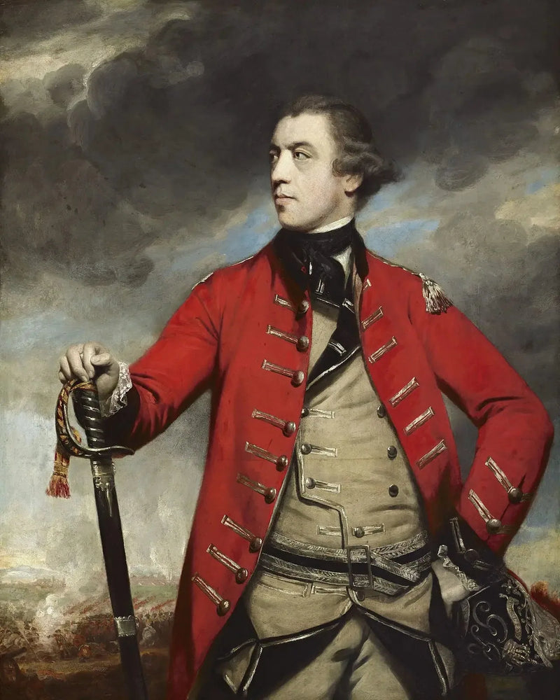 Porträtt av John Burgoyne - Joshua Reynolds