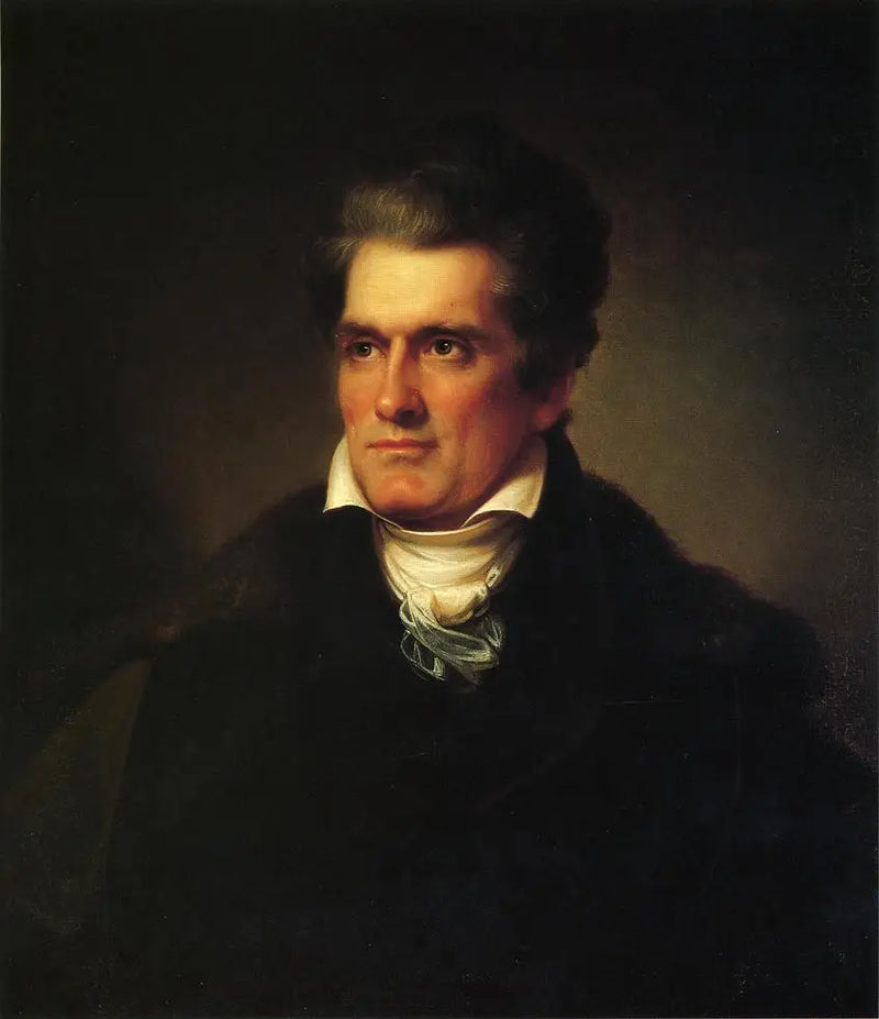 Porträtt av John C. Calhoun (1782-1850) - Rembrandt Peale