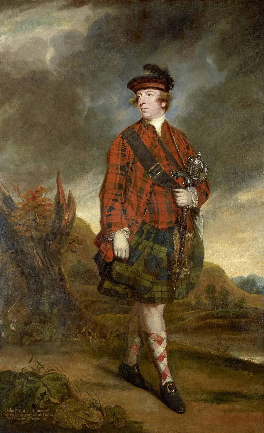 Porträtt av John Murray, 4:e earl av Dunmore - Joshua Reynolds
