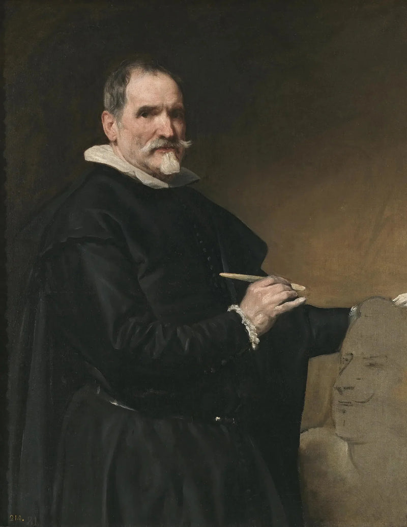 Porträtt av Juan Martínez Montañés - Diego Velázquez