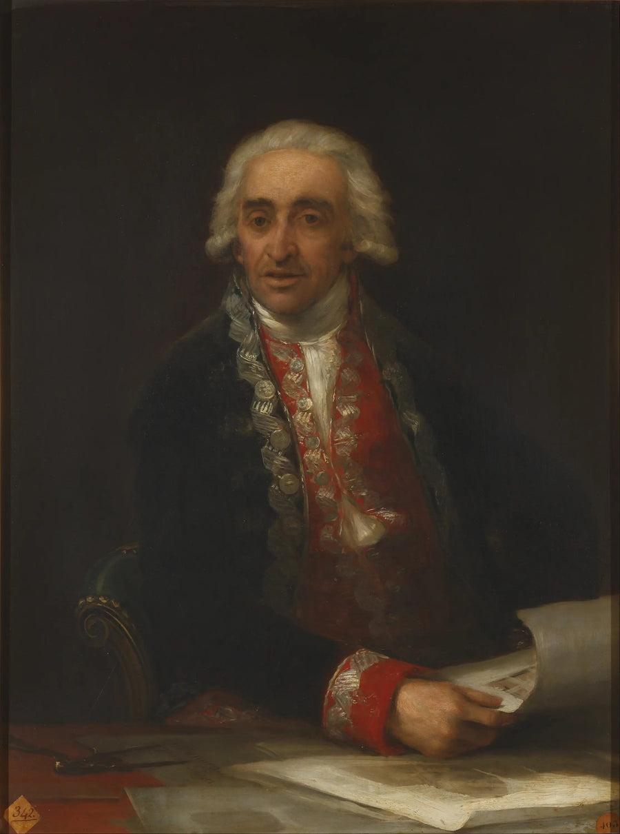 Porträtt av Juan de Villanueva - Francisco de Goya