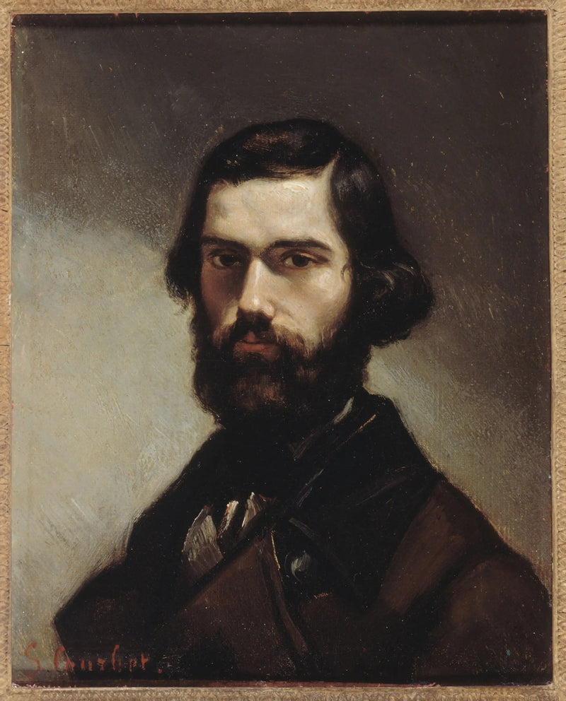 Porträtt av Jules Vallès (1832-1885), författare - Gustave Courbet