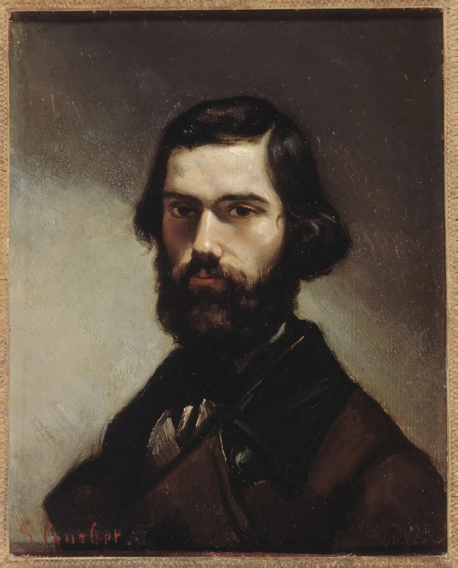 Porträtt av Jules Vallès (1832-1885), författare - Gustave Courbet